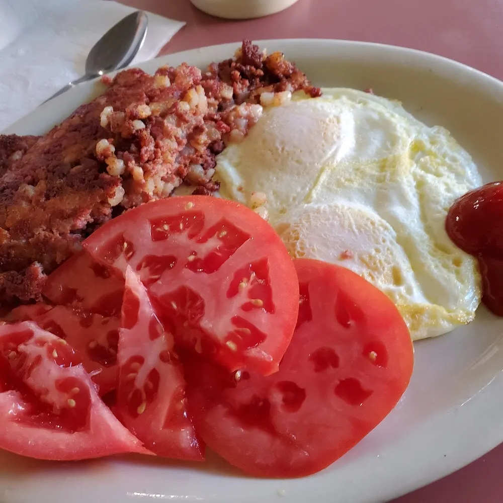 Eggs over Easy Corned Beef Hash